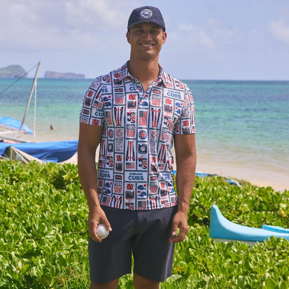 Reyn Spooner MLB® CHICAGO CUBS AMERICANA PERFORMANCE POLO