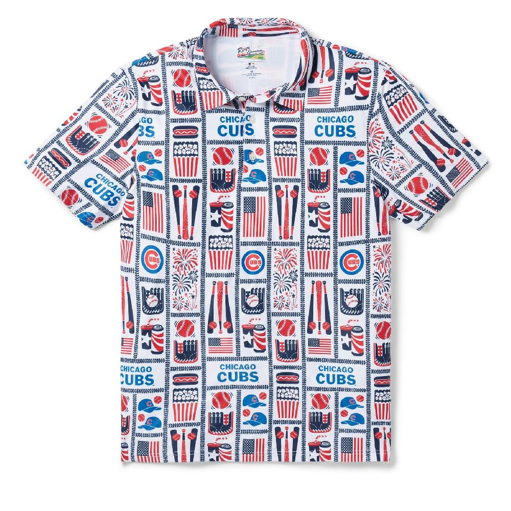 reyn spooner MLB® CHICAGO CUBS AMERICANA PERFORMANCE POLO