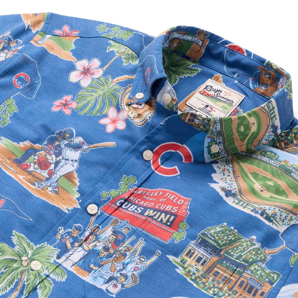 Reyn Spooner MLB® CHICAGO CUBS SCENIC PERFORMANCE BUTTON FRONT