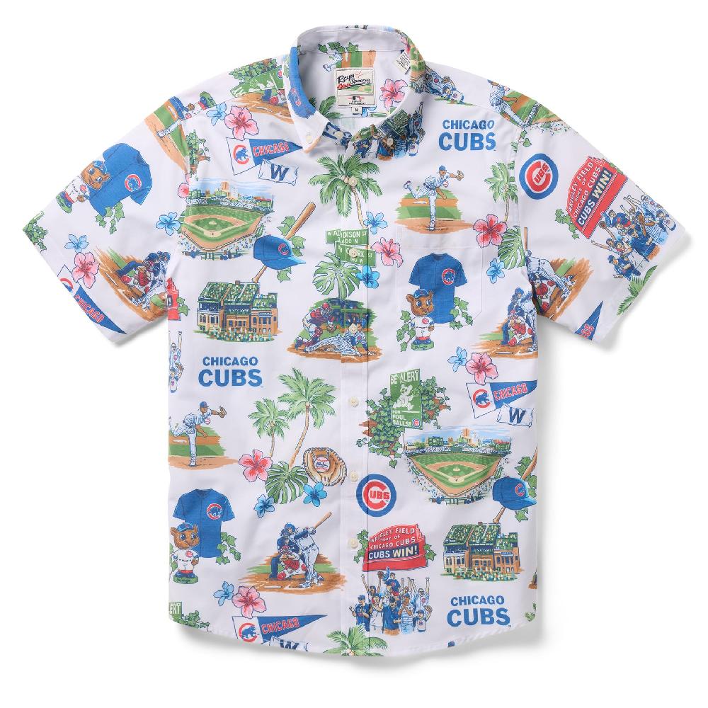Reyn Spooner MLB® CHICAGO CUBS SCENIC PERFORMANCE BUTTON FRONT