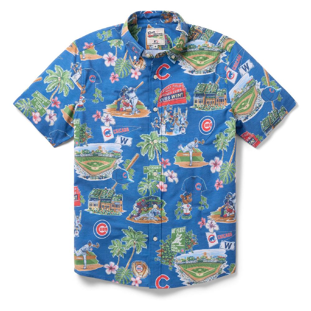 reyn spooner MLB® CHICAGO CUBS SCENIC PERFORMANCE BUTTON FRONT