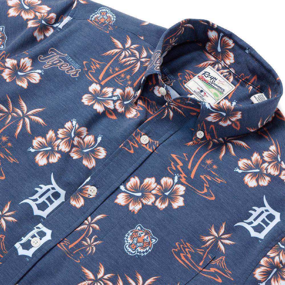 Reyn Spooner MLB® DETROIT TIGERS GAME DAY PERFORMANCE BUTTON FRONT