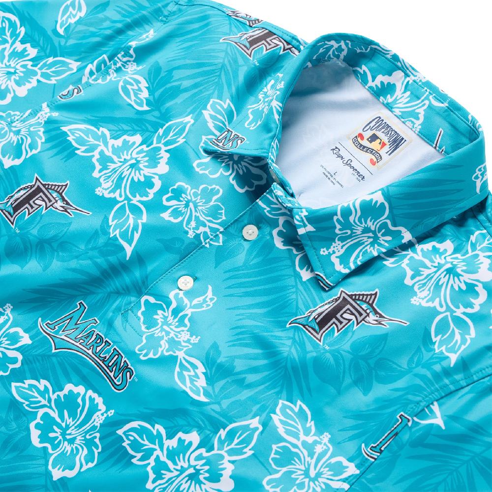 Reyn Spooner MLB® FLORIDA MARLINS COOPERSTOWN PERFORMANCE POLO
