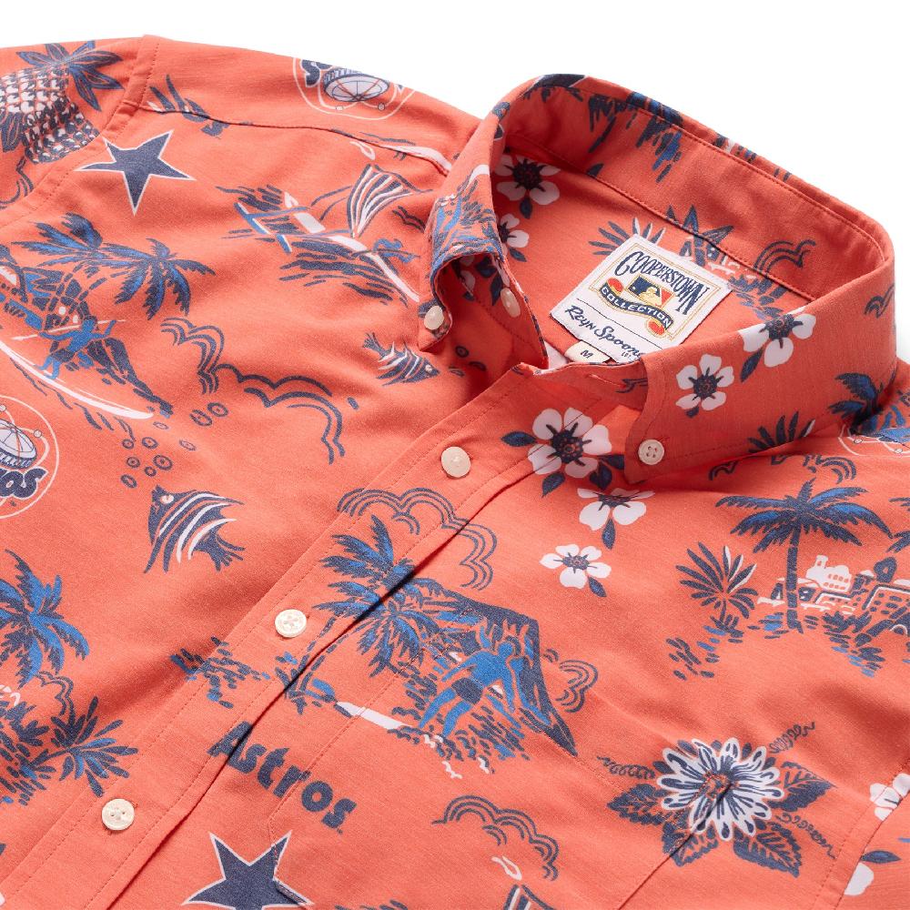 Reyn Spooner MLB® HOUSTON ASTROS COOPERSTOWN PERFORMANCE BUTTON FRONT