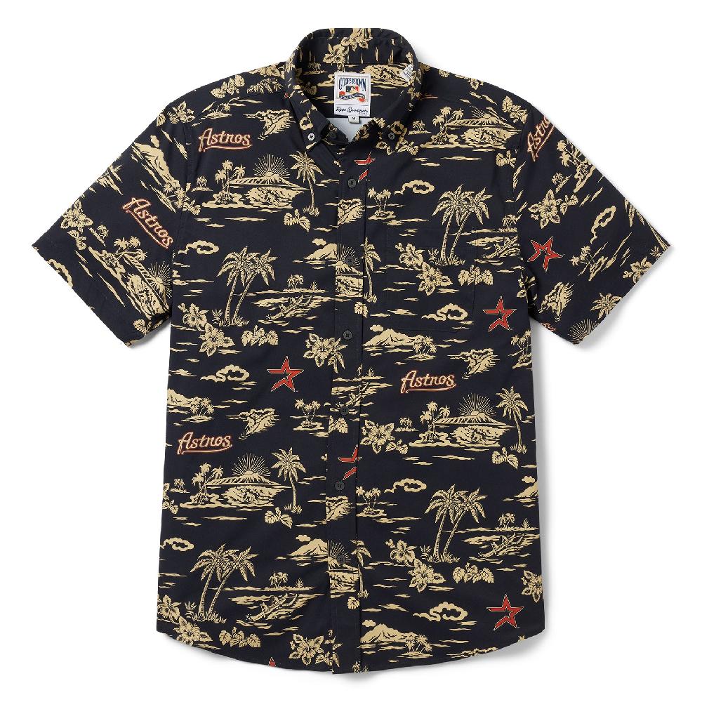 reyn spooner MLB® HOUSTON ASTROS COOPERSTOWN PERFORMANCE BUTTON FRONT