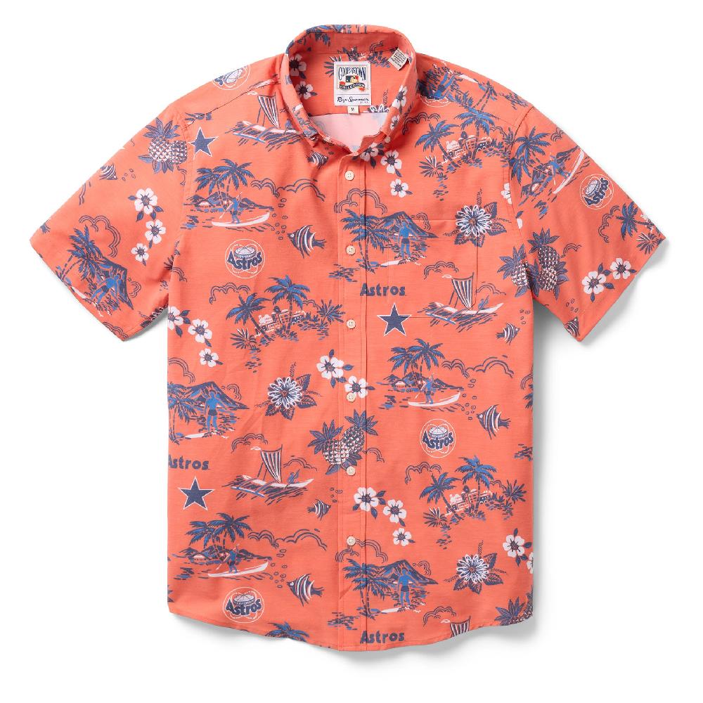 reyn spooner MLB® HOUSTON ASTROS COOPERSTOWN PERFORMANCE BUTTON FRONT