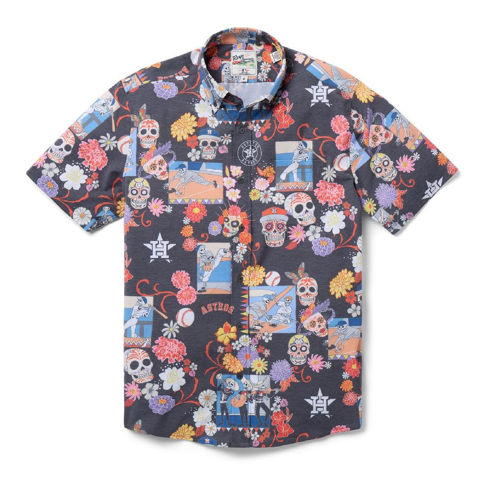 reyn spooner MLB® HOUSTON ASTROS DÍA DE LOS MUERTOS PERFORMANCE BUTTON FRONT