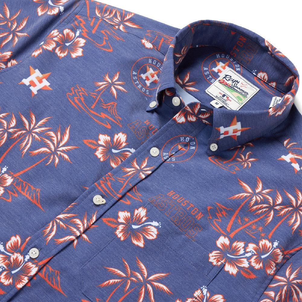 Reyn Spooner MLB® HOUSTON ASTROS GAME DAY PERFORMANCE BUTTON FRONT