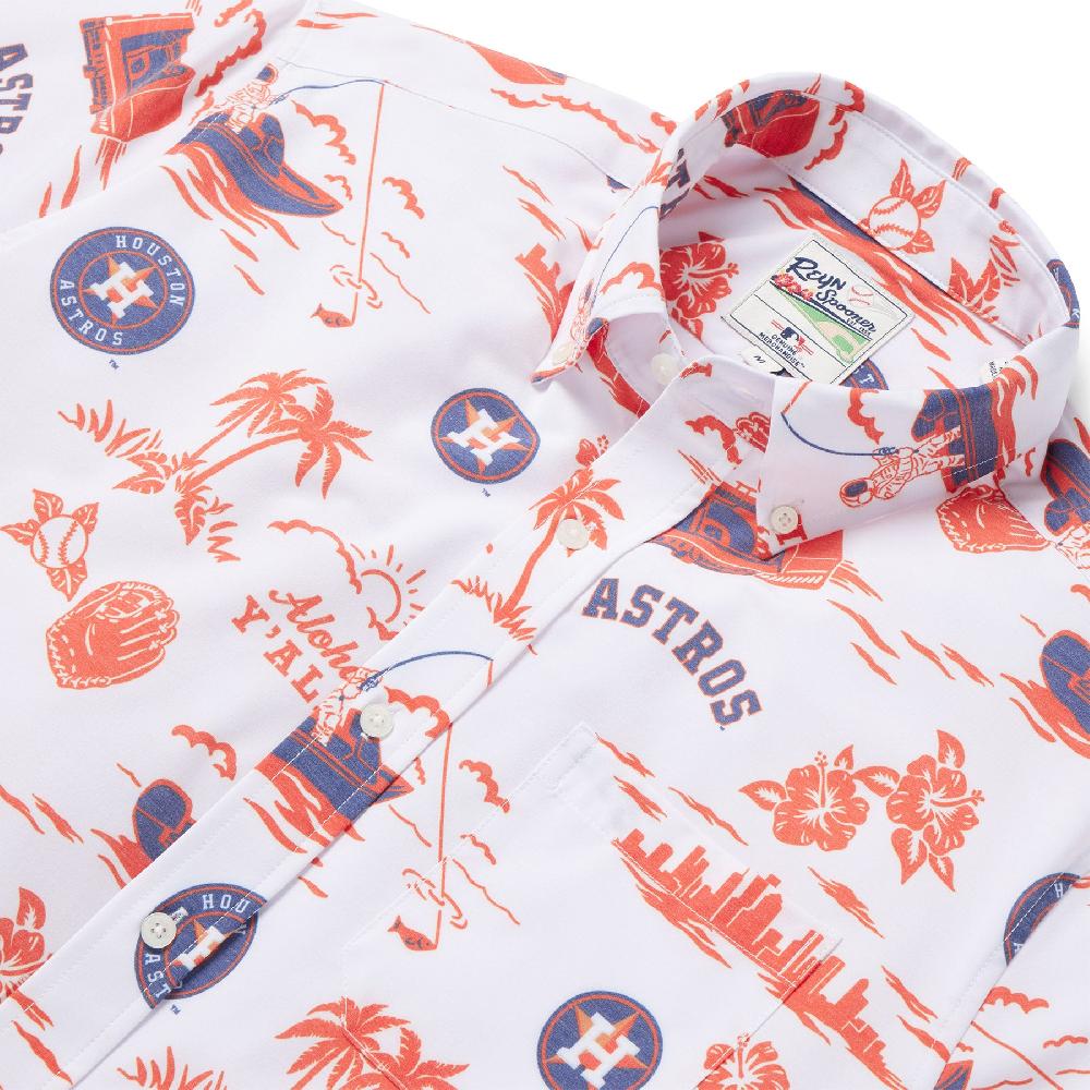 Reyn Spooner MLB® HOUSTON ASTROS HOMETOWN PERFORMANCE BUTTON FRONT