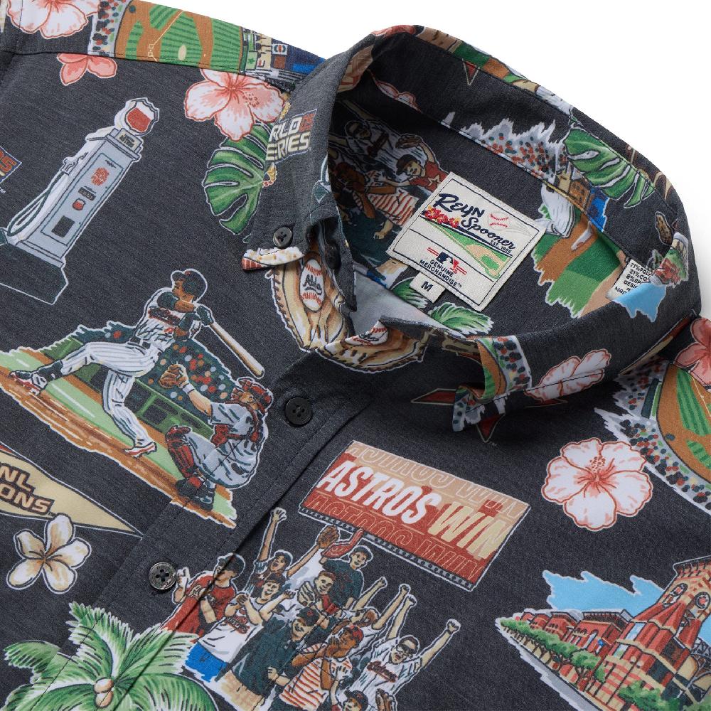 Reyn Spooner MLB® HOUSTON ASTROS SCENIC PERFORMANCE BUTTON FRONT