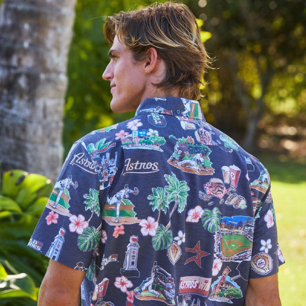 Reyn Spooner MLB® HOUSTON ASTROS SCENIC PERFORMANCE BUTTON FRONT