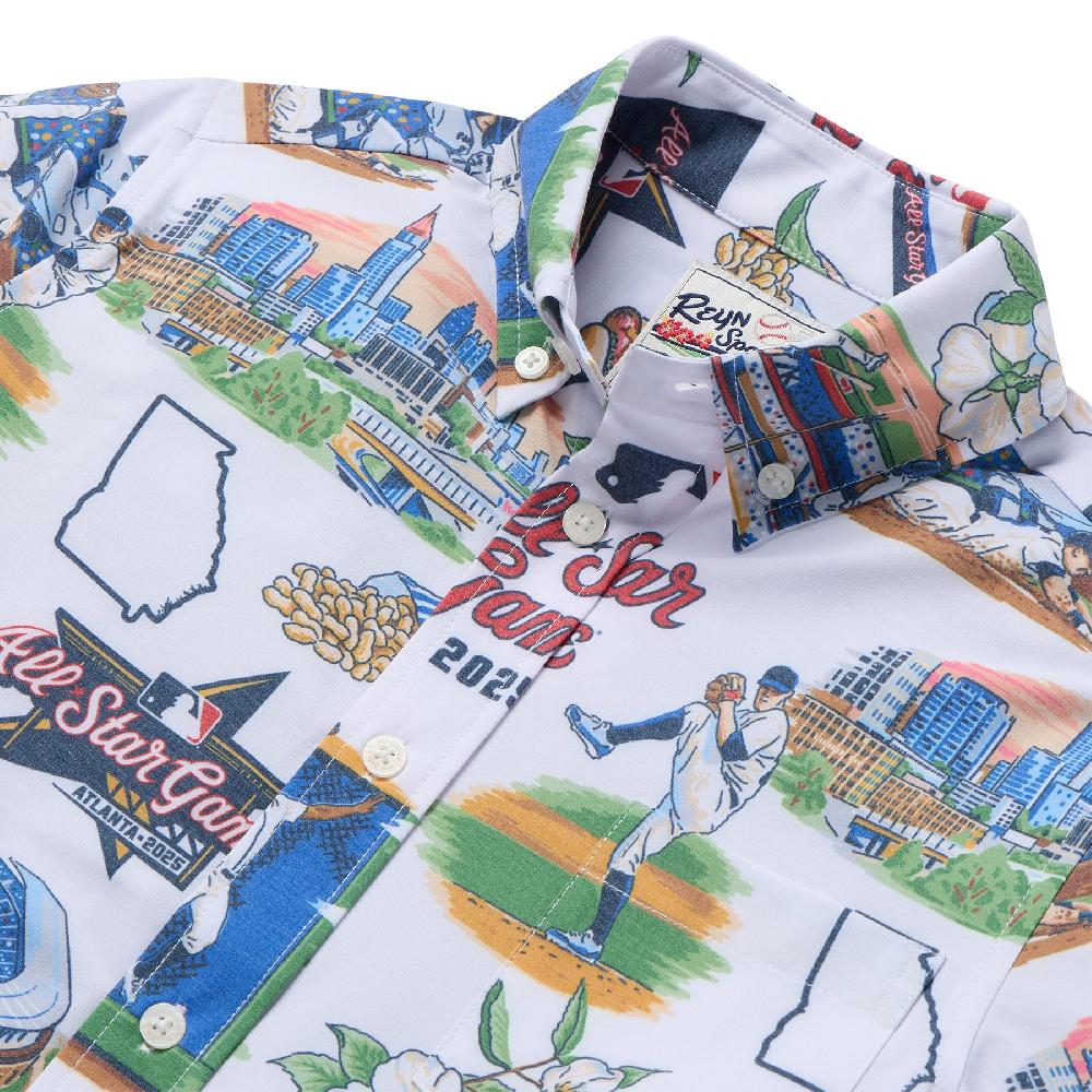 Reyn Spooner MLB® KIDS ALL-STAR GAME 2025 PERFORMANCE BUTTON FRONT