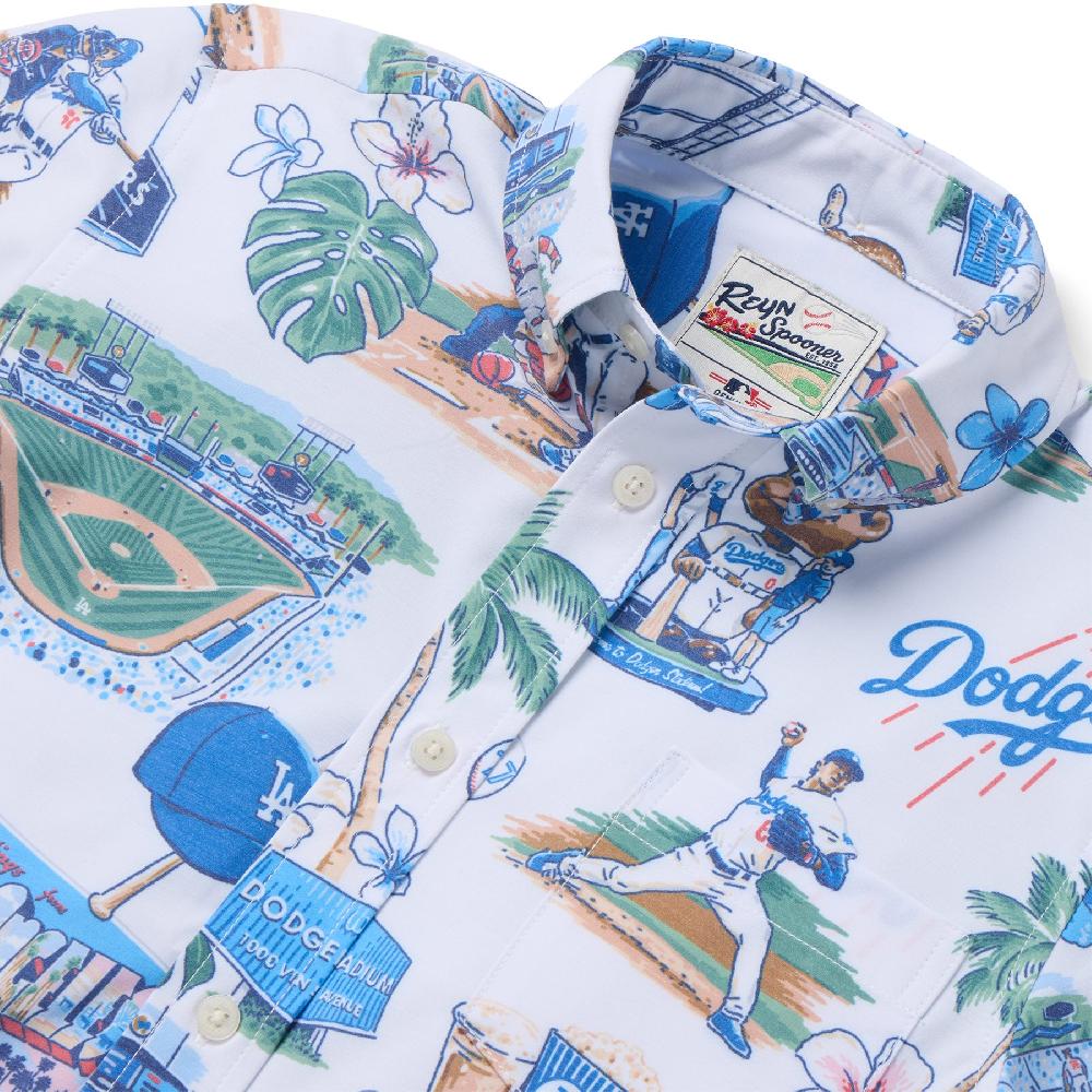 Reyn Spooner MLB® KIDS LOS ANGELES DODGERS SCENIC PERFORMANCE BUTTON FRONT