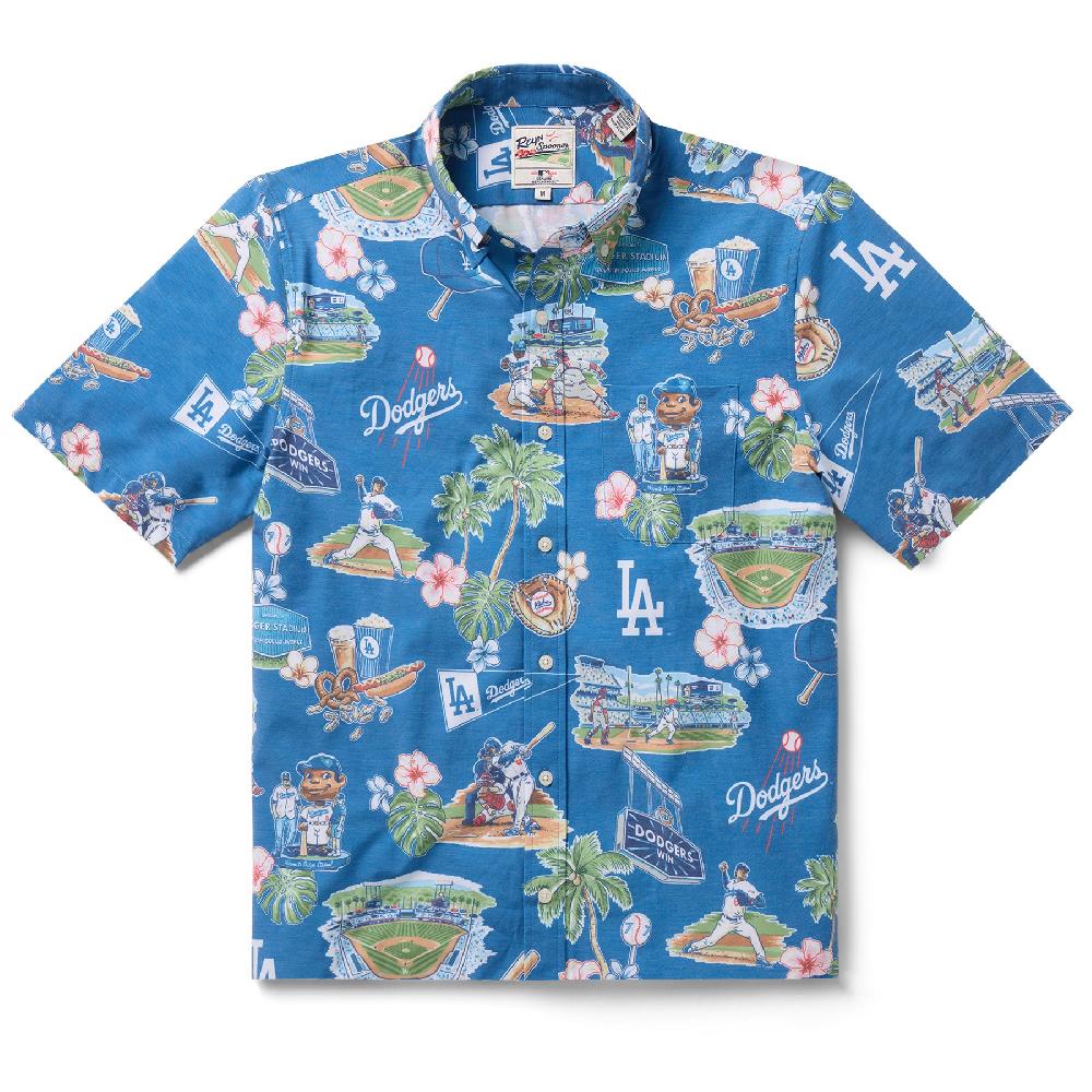 Reyn Spooner MLB® KIDS LOS ANGELES DODGERS SCENIC PERFORMANCE BUTTON FRONT