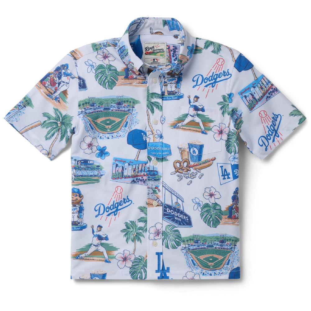 reyn spooner MLB® KIDS LOS ANGELES DODGERS SCENIC PERFORMANCE BUTTON FRONT