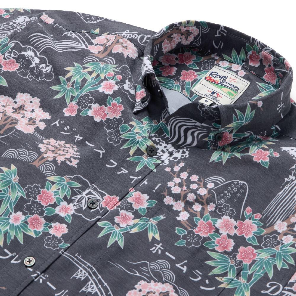 Reyn Spooner MLB® LOS ANGELES DODGERS SAKURA SPRING PERFORMANCE BUTTON FRONT