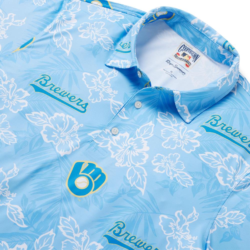 Reyn Spooner MLB® MILWAUKEE BREWERS COOPERSTOWN PERFORMANCE POLO