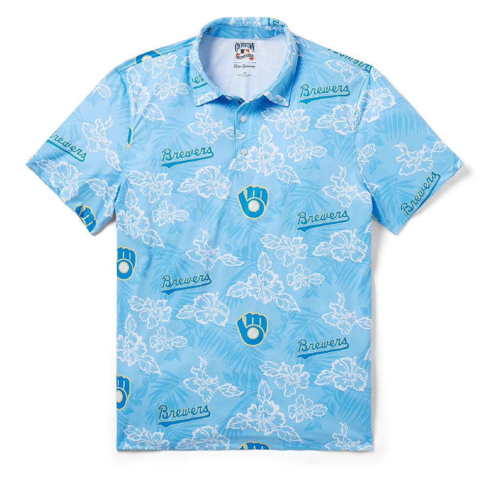reyn spooner MLB® MILWAUKEE BREWERS COOPERSTOWN PERFORMANCE POLO