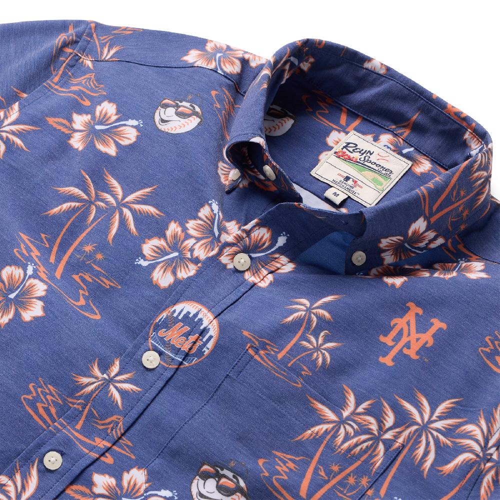 Reyn Spooner MLB® NEW YORK METS GAME DAY PERFORMANCE BUTTON FRONT