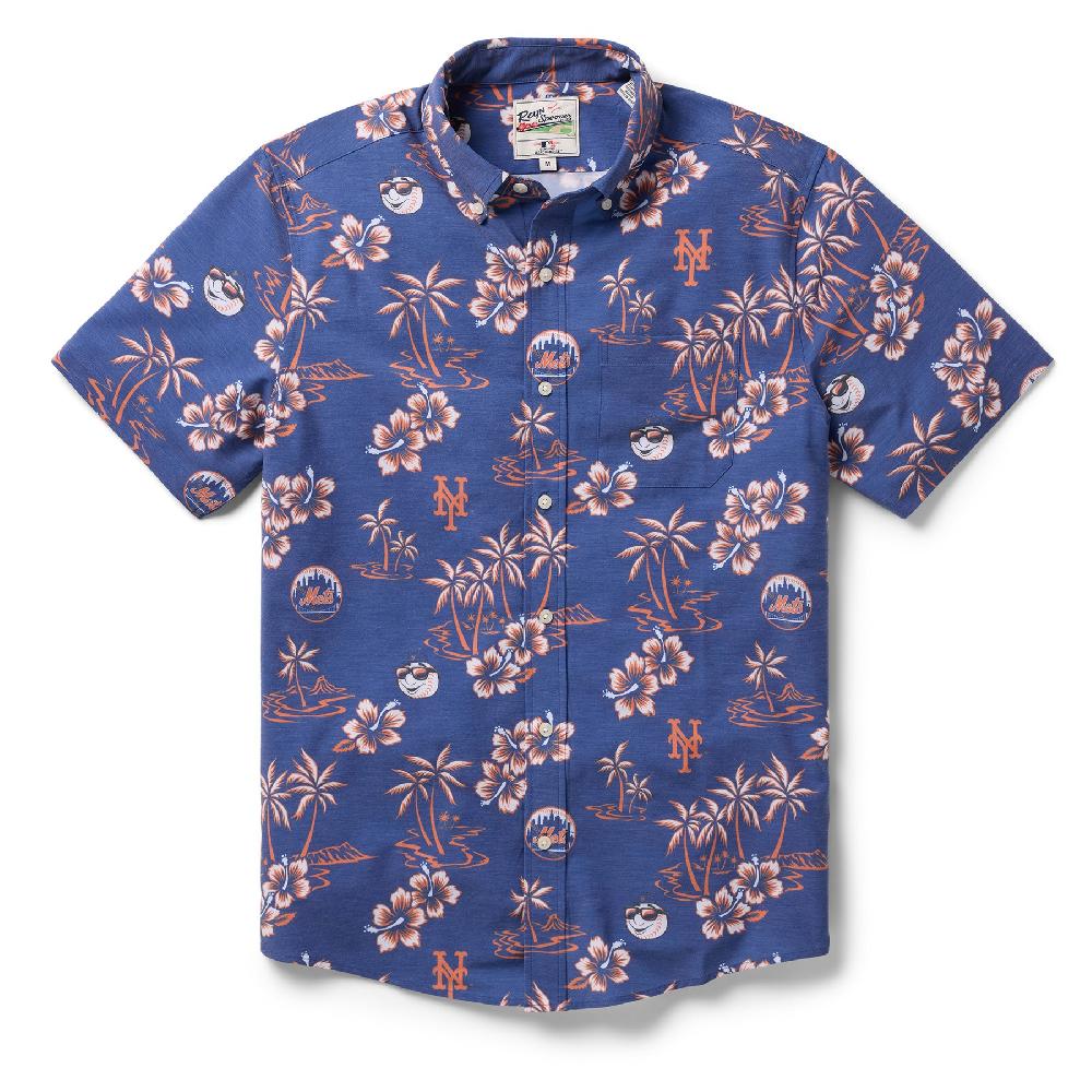 Reyn Spooner MLB® NEW YORK METS GAME DAY PERFORMANCE BUTTON FRONT