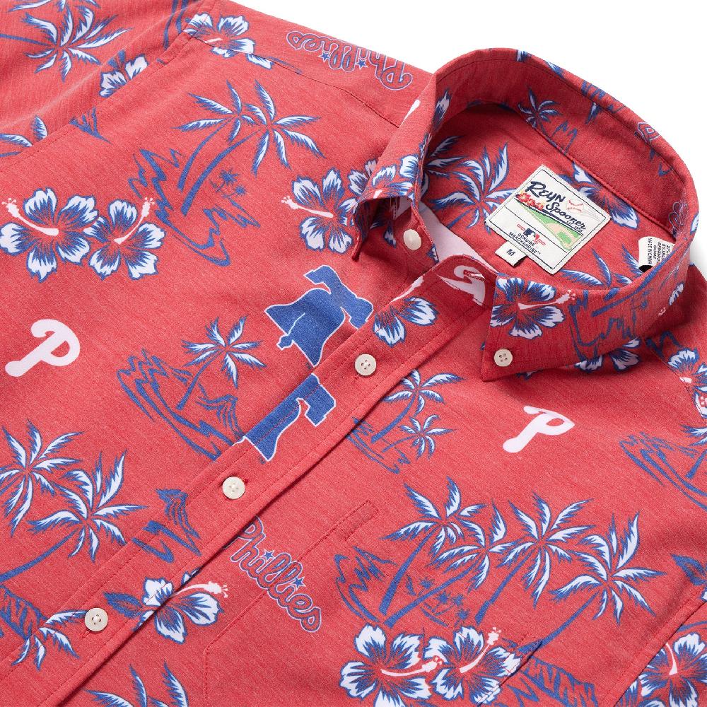 Reyn Spooner MLB® PHILADELPHIA PHILLIES GAME DAY PERFORMANCE BUTTON FRONT