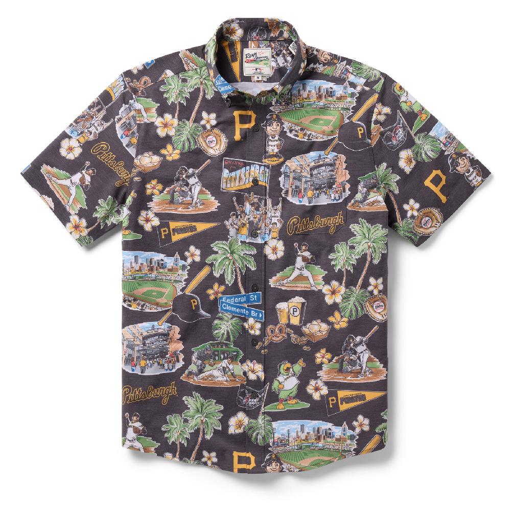 reyn spooner MLB® PITTSBURGH PIRATES SCENIC PERFORMANCE BUTTON FRONT