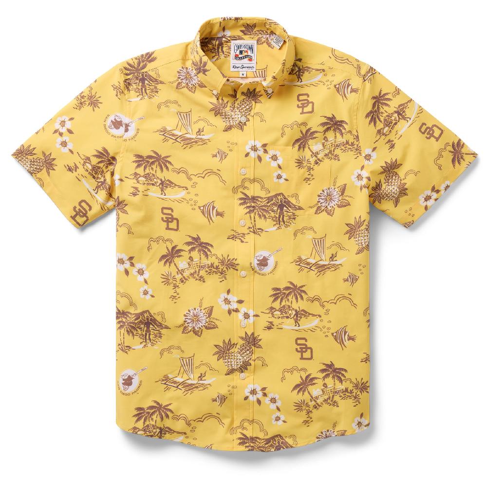 reyn spooner MLB® SAN DIEGO PADRES COOPERSTOWN PERFORMANCE BUTTON FRONT