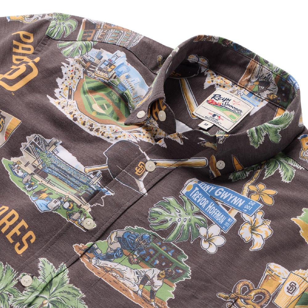 Reyn Spooner MLB® SAN DIEGO PADRES SCENIC PERFORMANCE BUTTON FRONT