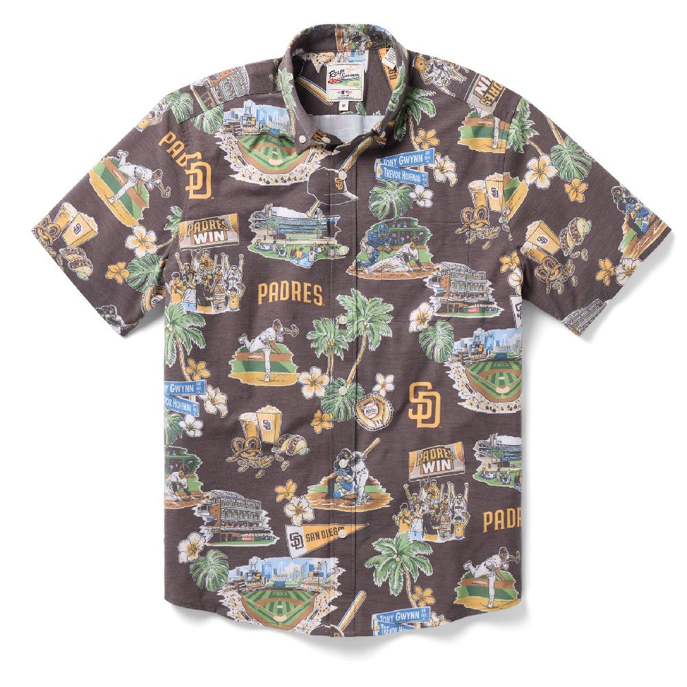 reyn spooner MLB® SAN DIEGO PADRES SCENIC PERFORMANCE BUTTON FRONT