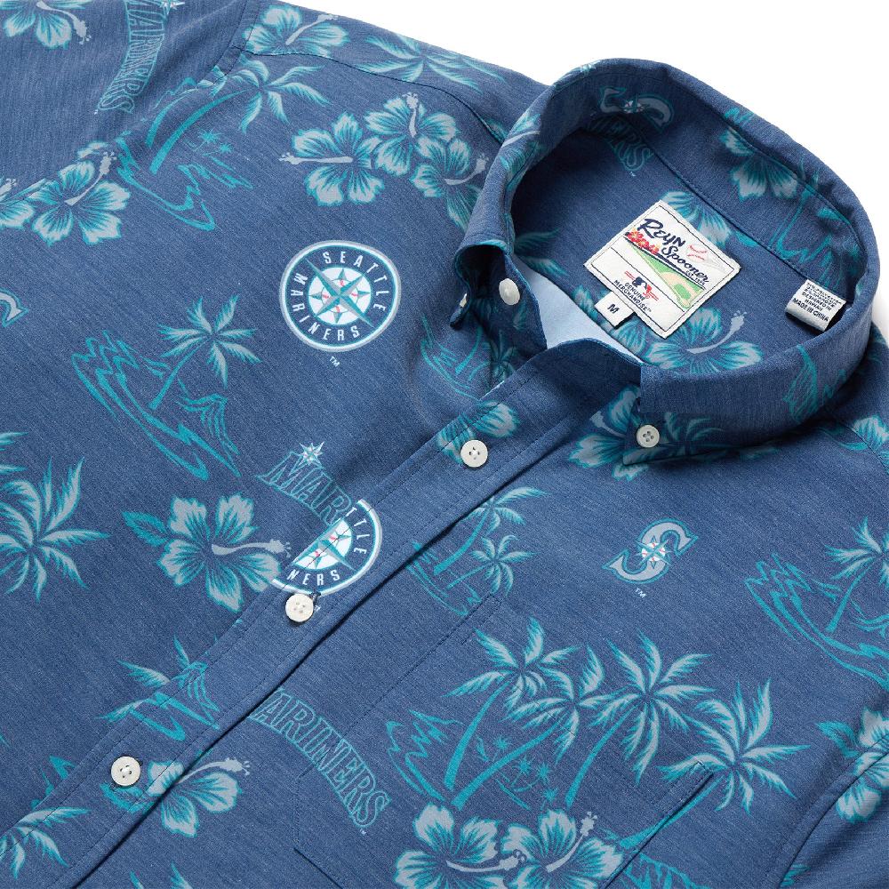 Reyn Spooner MLB® SEATTLE MARINERS GAME DAY PERFORMANCE BUTTON FRONT