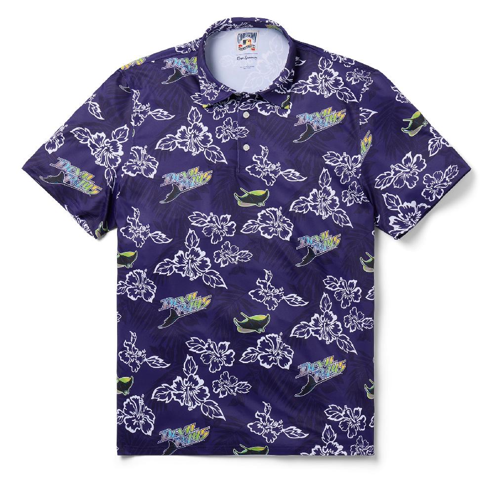 Reyn Spooner MLB® TAMPA BAY DEVIL RAYS COOPERSTOWN PERFORMANCE POLO