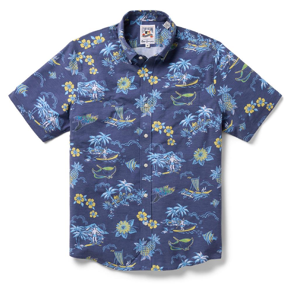 reyn spooner MLB® TAMPA BAY RAYS COOPERSTOWN PERFORMANCE BUTTON FRONT