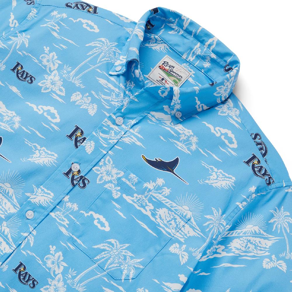 Reyn Spooner MLB® TAMPA BAY RAYS KEKAI PERFORMANCE BUTTON FRONT