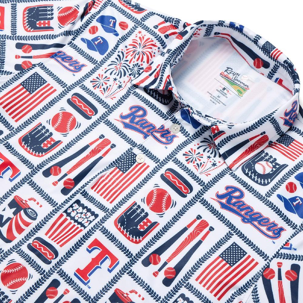 Reyn Spooner MLB® TEXAS RANGERS AMERICANA PERFORMANCE POLO