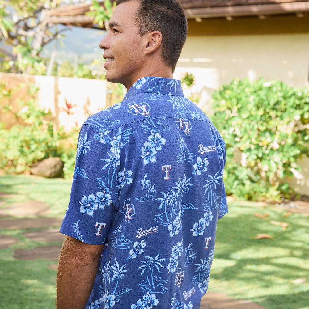 Reyn Spooner MLB® TEXAS RANGERS GAME DAY PERFORMANCE BUTTON FRONT