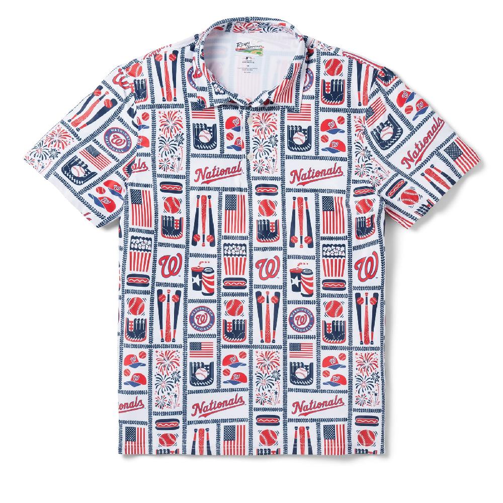 reyn spooner MLB® WASHINGTON NATIONALS AMERICANA PERFORMANCE POLO