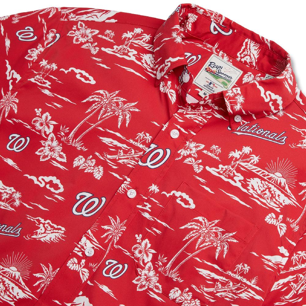 Reyn Spooner MLB® WASHINGTON NATIONALS KEKAI PERFORMANCE BUTTON FRONT