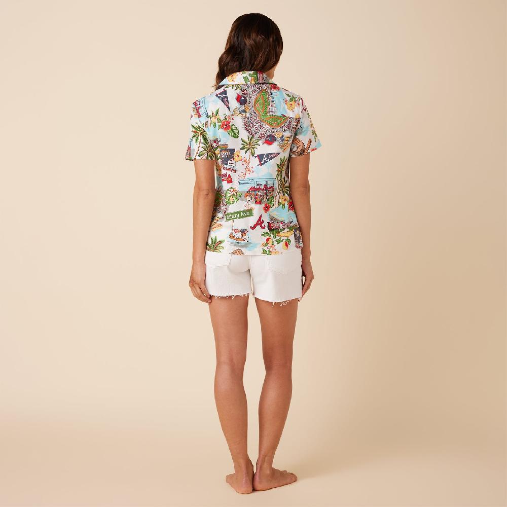 Reyn Spooner MLB® WOMEN'S ATLANTA BRAVES SCENIC CAMP SHIRT