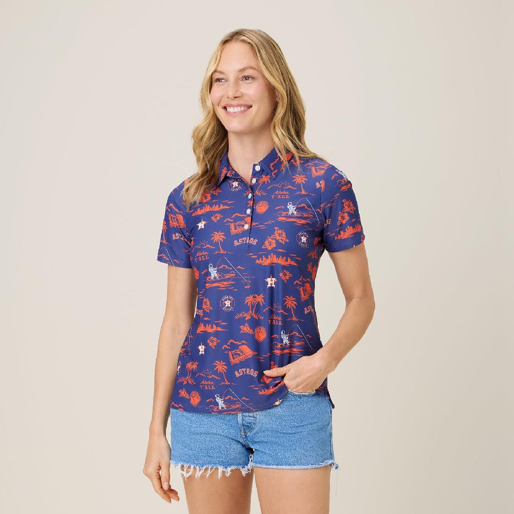 reyn spooner MLB® WOMEN'S HOUSTON ASTROS HOMETOWN PERFORMANCE POLO