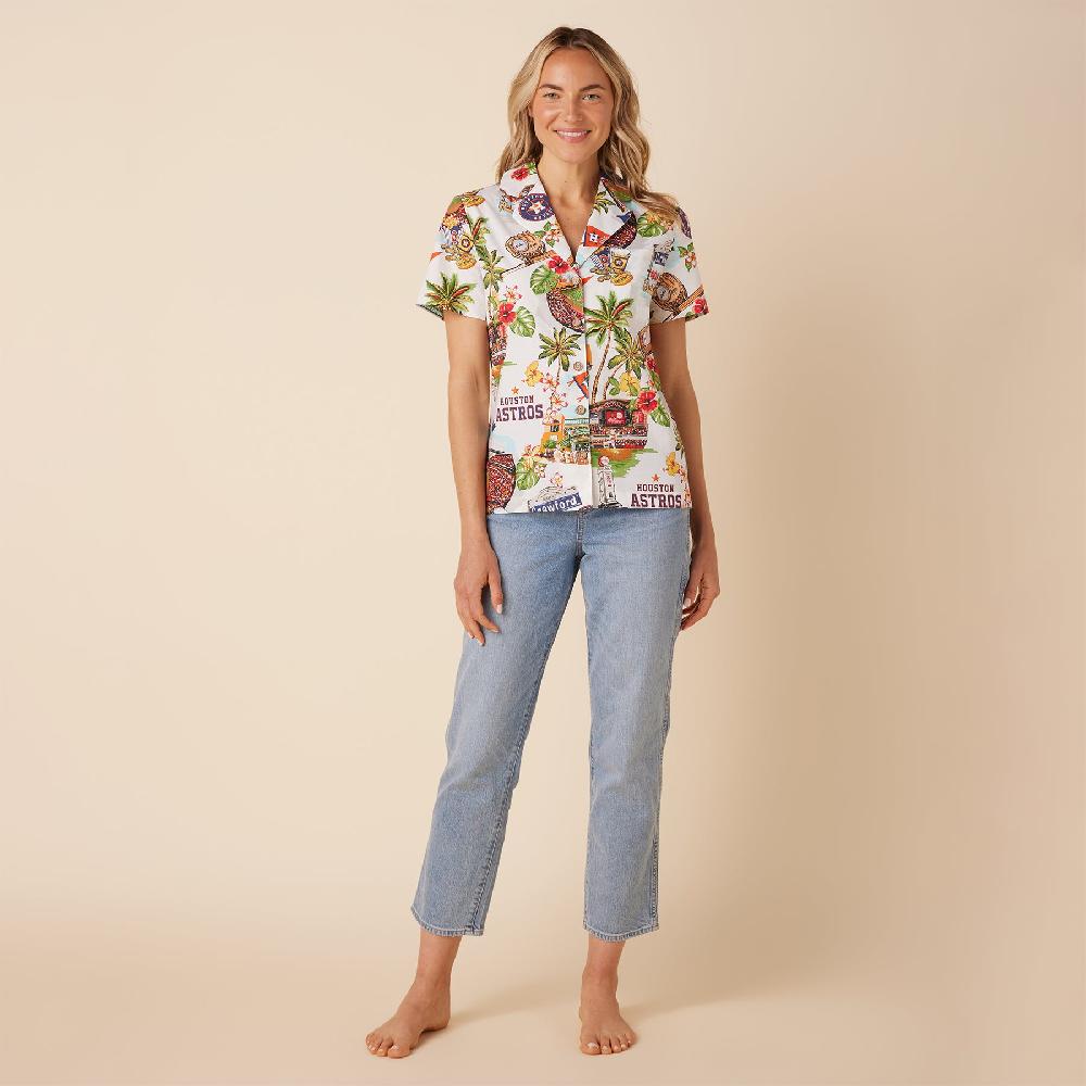 Reyn Spooner MLB® WOMEN'S HOUSTON ASTROS SCENIC CAMP SHIRT