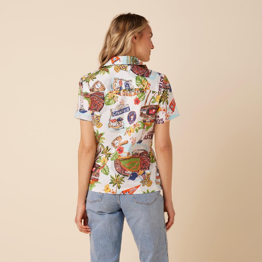 Reyn Spooner MLB® WOMEN'S HOUSTON ASTROS SCENIC CAMP SHIRT