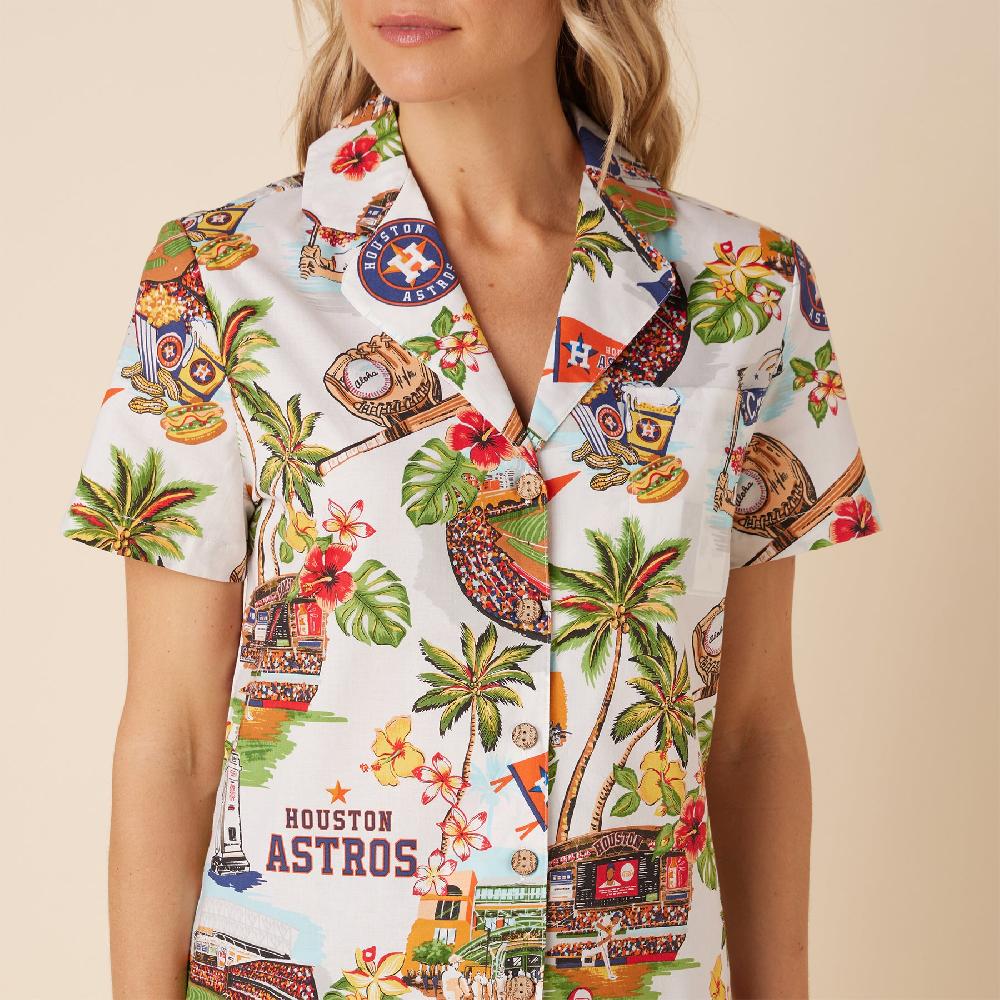 Reyn Spooner MLB® WOMEN'S HOUSTON ASTROS SCENIC CAMP SHIRT