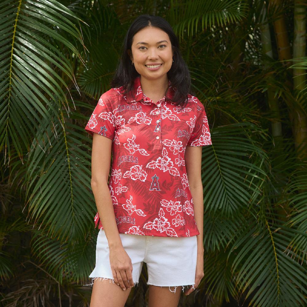 reyn spooner MLB® WOMEN'S LOS ANGELES ANGELS PUA PERFORMANCE POLO