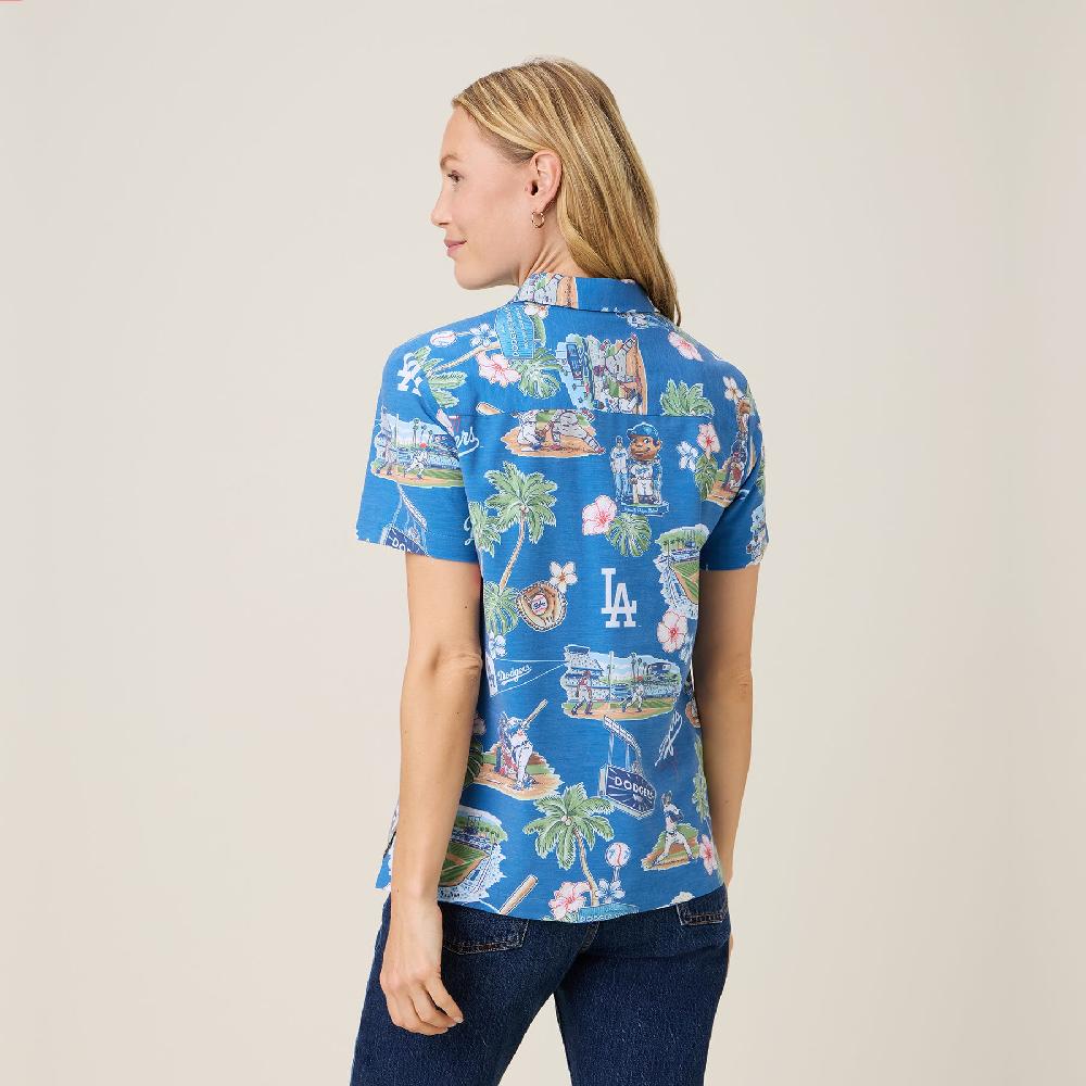 Reyn Spooner MLB® WOMEN'S LOS ANGELES DODGERS SCENIC PERFORMANCE BUTTON FRONT