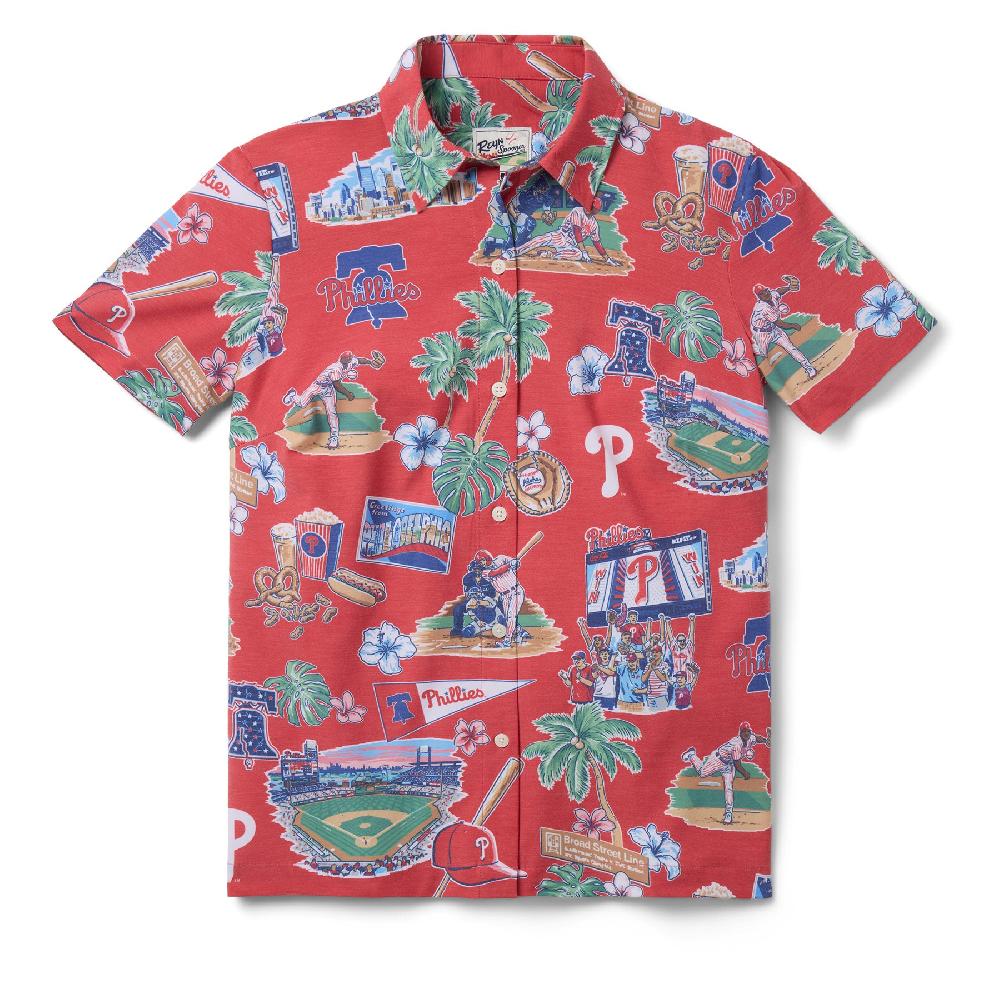 Reyn Spooner MLB® WOMEN'S PHILADELPHIA PHILLIES SCENIC PERFORMANCE BUTTON FRONT