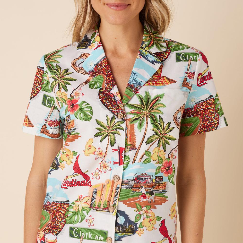 Reyn Spooner MLB® WOMEN'S ST. LOUIS CARDINALS SCENIC CAMP SHIRT