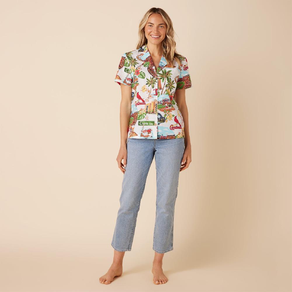 Reyn Spooner MLB® WOMEN'S ST. LOUIS CARDINALS SCENIC CAMP SHIRT