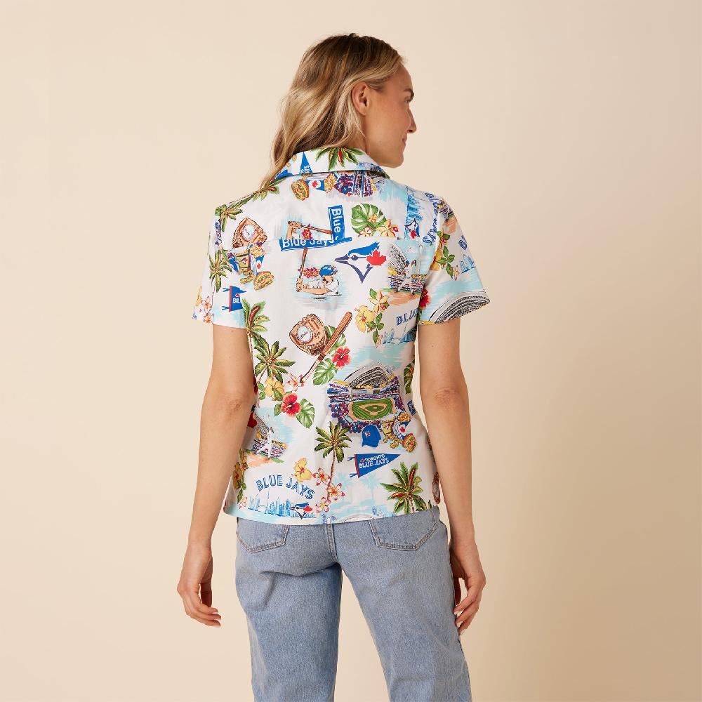 Reyn Spooner MLB® WOMEN'S TORONTO BLUE JAYS SCENIC CAMP SHIRT