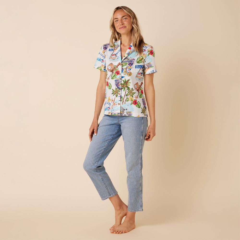 Reyn Spooner MLB® WOMEN'S TORONTO BLUE JAYS SCENIC CAMP SHIRT