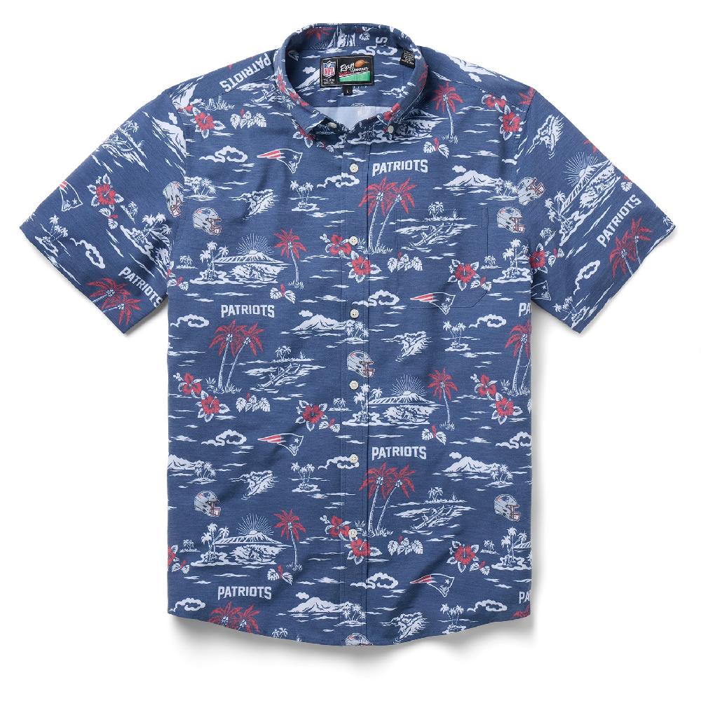 reyn spooner NEW ENGLAND PATRIOTS GAME DAY PERFORMANCE BUTTON FRONT